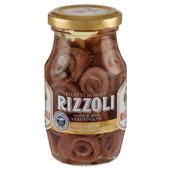 Rizzoli Filetti di Alici in olio di oliva Arrotolate 150 g