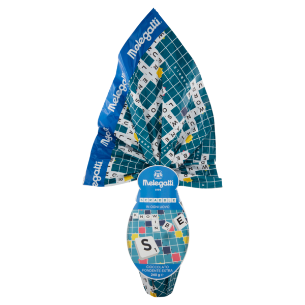 Melegatti 1894 Uovo Cioccolato Fondente Extra Scrabble 240 g