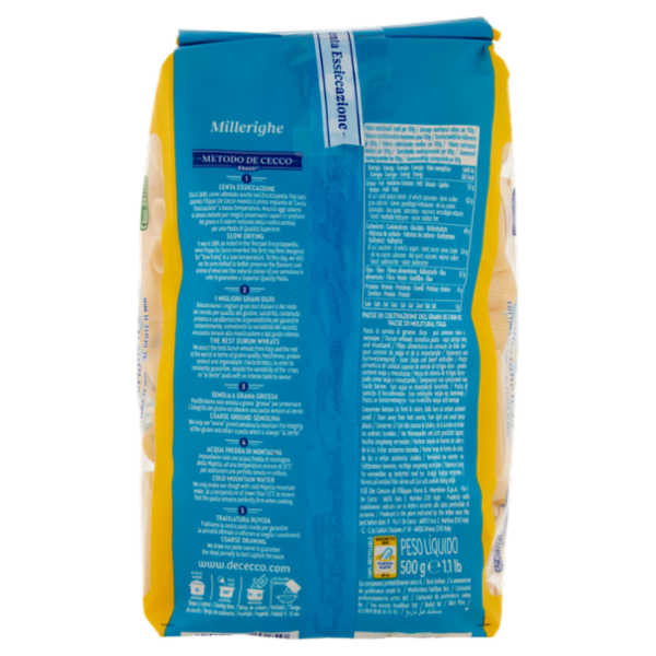 De Cecco Millerighe n°25 500 g