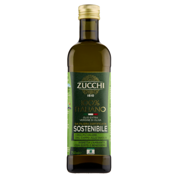 Zucchi 100% Italiano Olio Extra Vergine di Oliva 750 ml