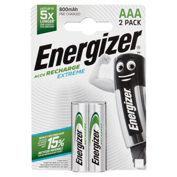 Energizer Accu Recharge Extreme AAA 2 pz