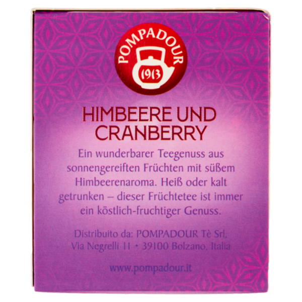 Pompadour Lampone e Mirtillo Rosso 10 x 2 g