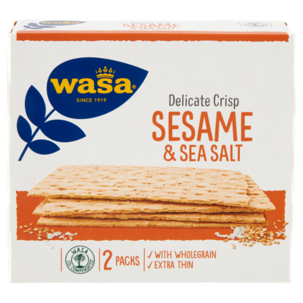 Wasa Delicate Crisp Sesame & Sea Salt 190 g