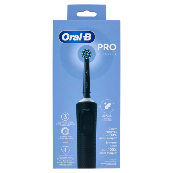 Oral-B Spazzolino Elettrico Denti Ricaricabile Pro Vitality Nero