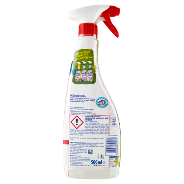 Ace Sgrassatore Igienizzante Senza Candeggina Fresco pulito 500 ml