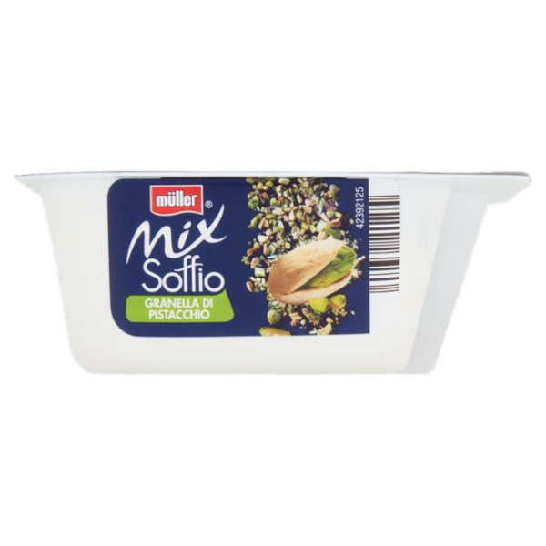 müller Mix Soffio Mousse di Bianco Più Granella di Pistacchio 120 g