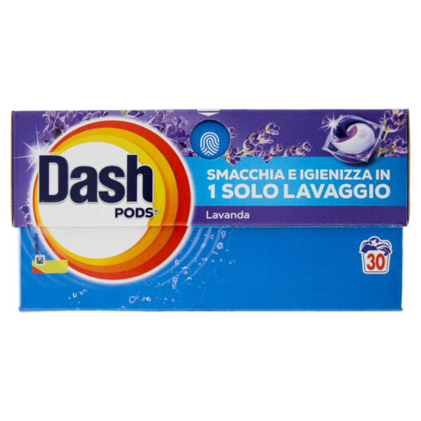 Dash Pods Detersivo Lavatrice In Capsule, Lavanda, 30 Lavaggi 588 g