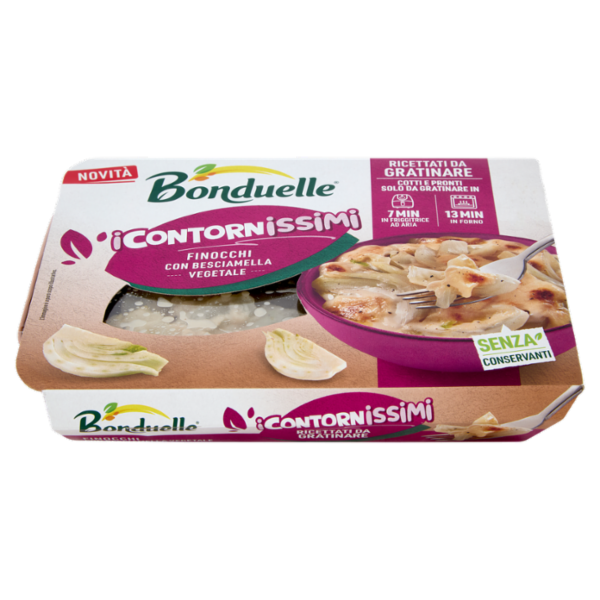 Bonduelle i Contornissimi Ricettati da Gratinare Finocchi con Besciamella Vegetale 240 g