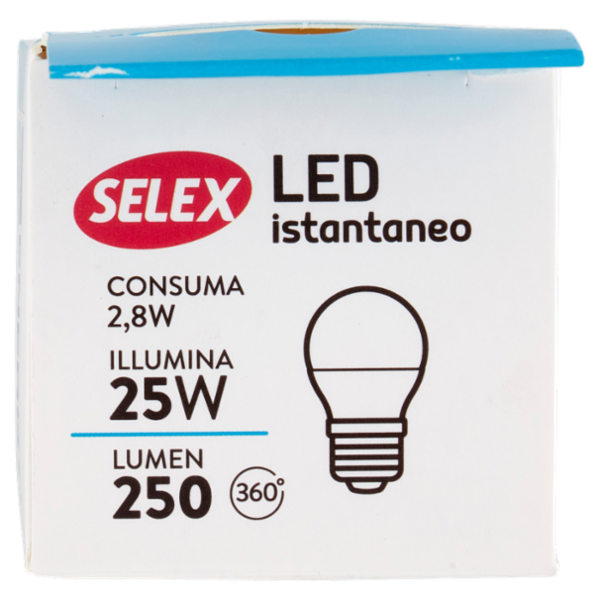 Selex Lampadina Led Sfera E27 3W Luce Calda