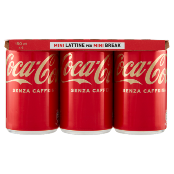 COCA-COLA Senza Caffeina Lattina 6 x 150 ml