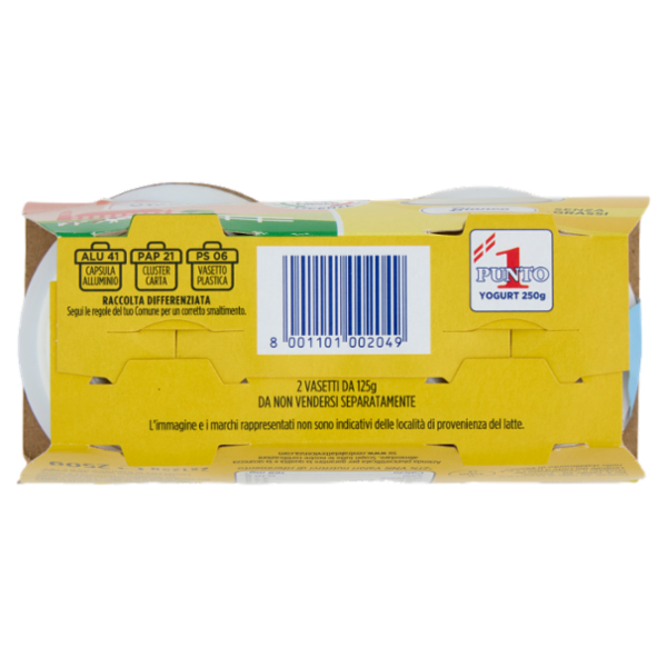 Centrale del latte Vicenza Yogurt Magro Bianco 2 x 125 g