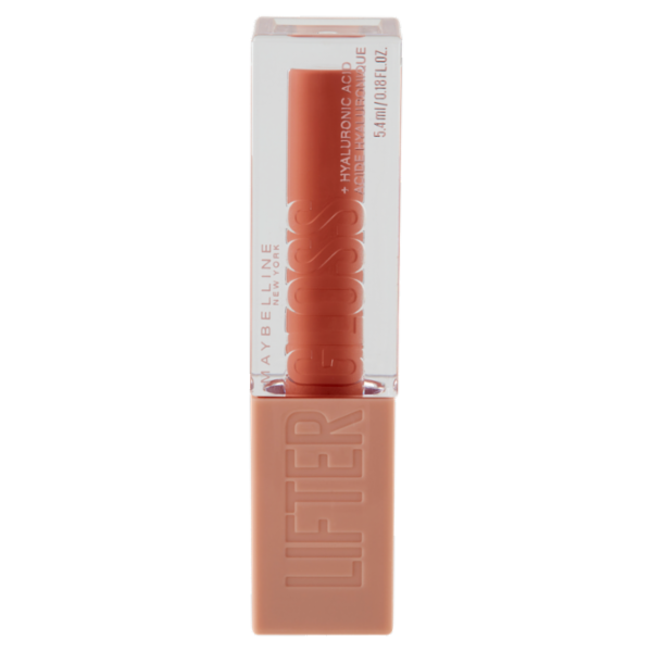 Maybelline New York Lifter Gloss, Lucidalabbra con acido ialuronico, Amber (007), 5,4 ml
