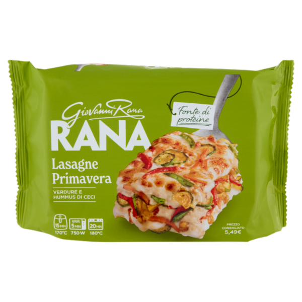Giovanni Rana Lasagne Primavera Verdure e Hummus di Ceci 350 g