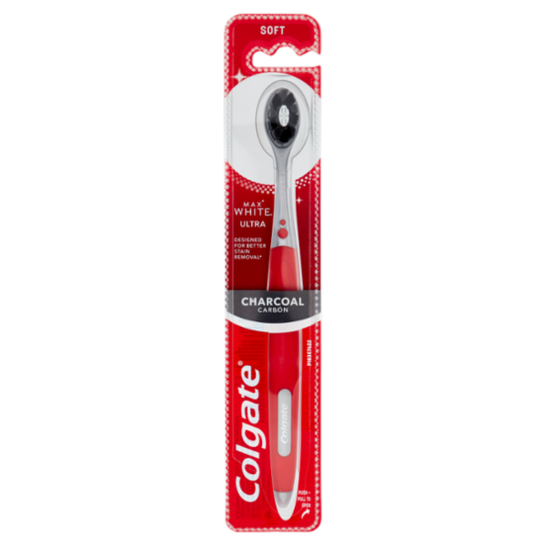 Colgate spazzolino sbiancante Max White Ultra al carbone, morbido