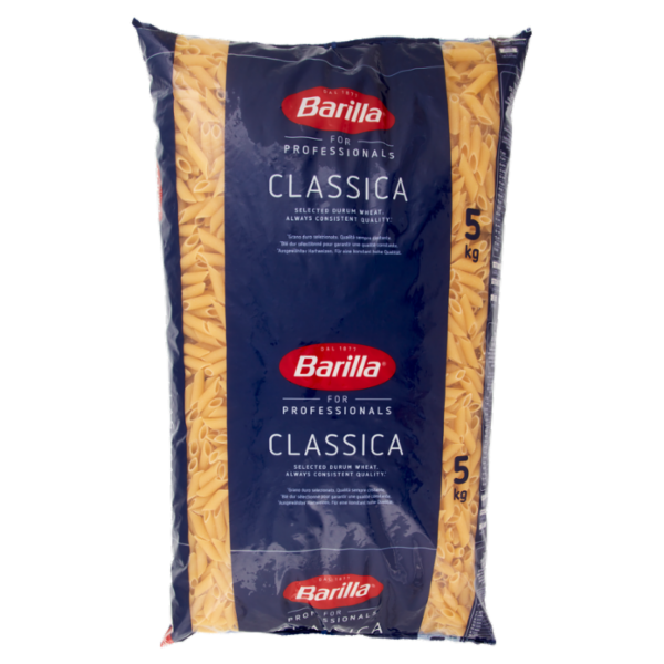 Barilla for Professionals Mezze penne rigate n°70 Pasta classica corta Catering Food Service 5 kg