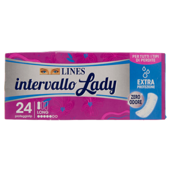 Lines intervallo Lady proteggislip Long Ripiegato Disteso 24 pz