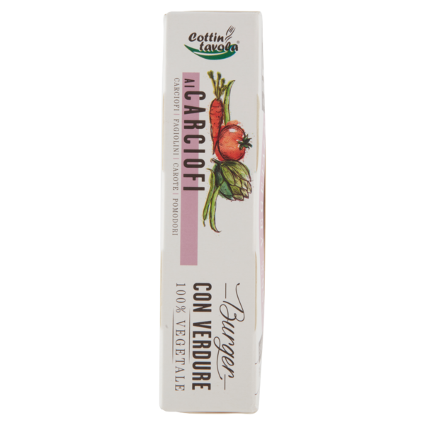 Cottin tavola 100% Vegetale Burger con Verdure ai Carciofi 2 x 100 g