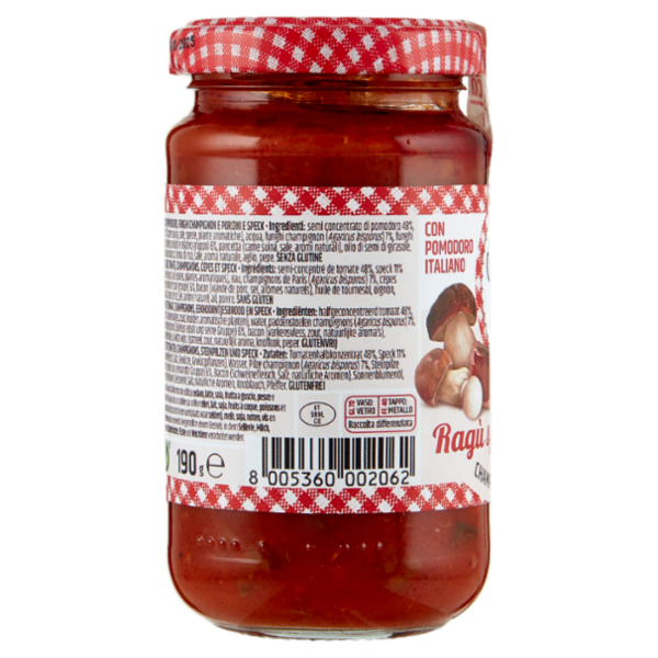 Le Conserve della Nonna Ragù speck e funghi 190 g