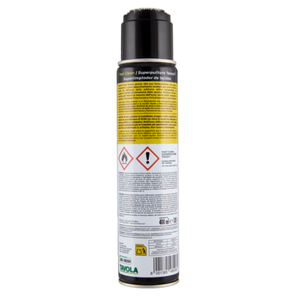 Bullock Fast Clean Superpulitore Tessuti Schiuma Attiva 400 ml