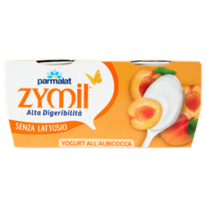 ZYMIL Alta Digeribilità Senza Lattosio Yogurt Yogurt All'Albicocca 2 x 125 g