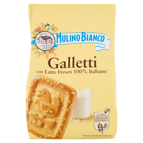 Mulino Bianco Galletti Biscotti con Latte Fresco 100% Italiano 350g