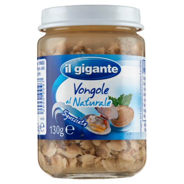 IL GIGANTE Vongole al Naturale Sgusciate 130 g