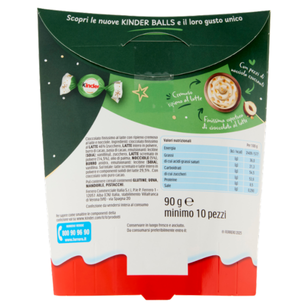 Kinder Balls Latte & Nocciola 90 g