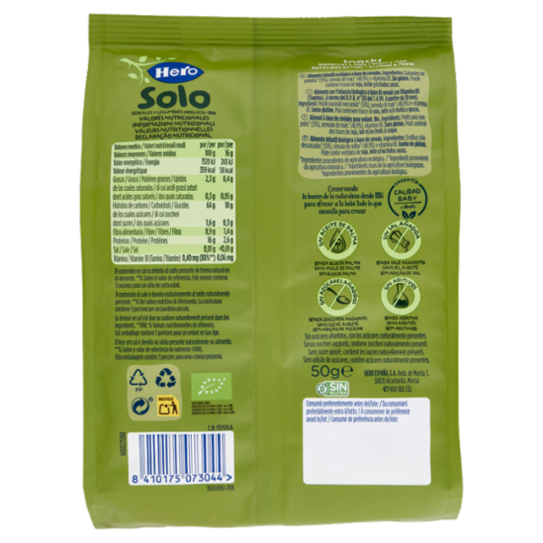 Hero Solo Snacks Piselli e Mais 50 g