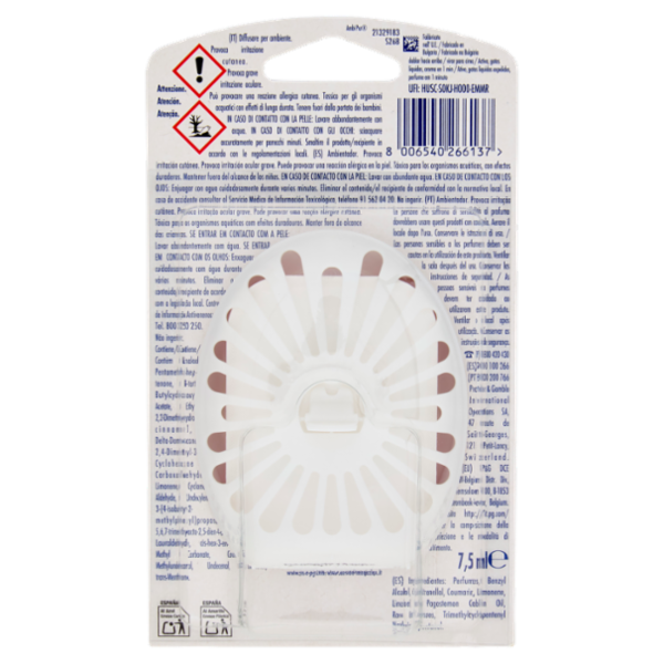 Ambi Pur Bagno Profumatore per Ambienti Elimina e Previene gli Odori, Fioritura di Portofino 7,5 ml