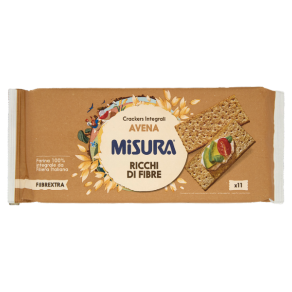 Misura Fibrextra Crackers Integrali Avena 355 g