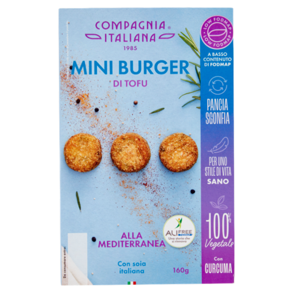 Compagnia Italiana Mini Burger di Tofu alla Mediterranea 160 g