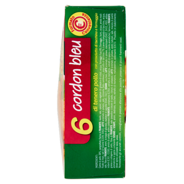 Tyson Family 6 cordon bleu di tenero pollo Cotti e Surgelati 540 g