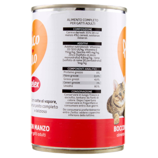 Selex Amico Mio Bocconcini per Gatto con Manzo 405 g