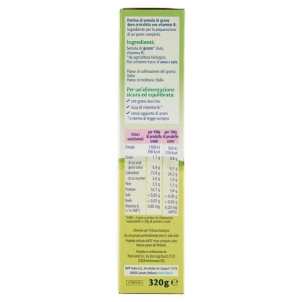 HiPP Biologico Pasta Maccheroncini 320 g