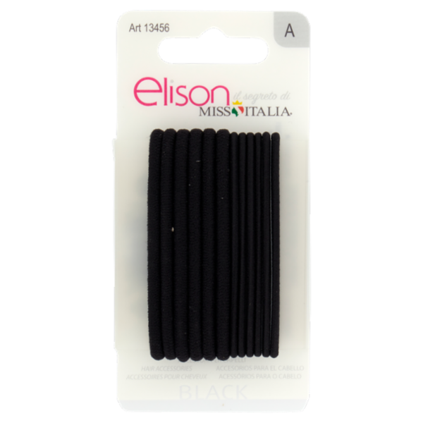 elison Accessori per Capelli Black 6 + 6 pz
