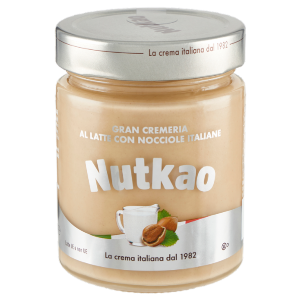 Nutkao Gran Cremeria al Latte con Nocciole Italiane 350 g