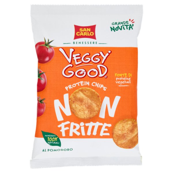 San Carlo Benessere Veggy Good Protein Chips Non Fritte al Pomodoro 65 g