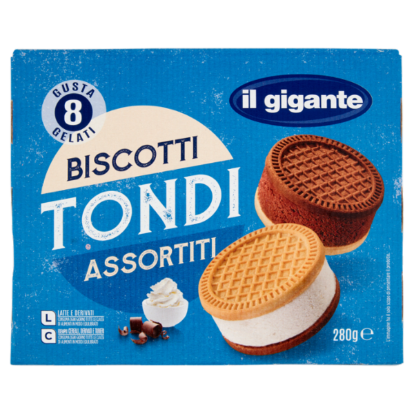 IL GIGANTE Biscotti Tondi Assortiti 8 x 35 g