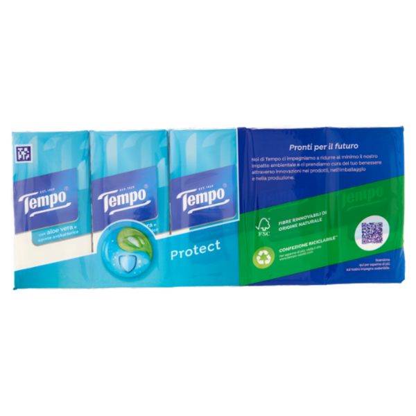 Tempo Protect Fazzoletti 4 veli 10 pz