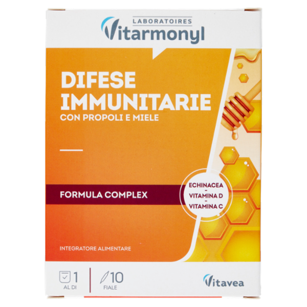 Laboratoires Vitarmonyl Difese Immunitarie con Propoli e Miele 10 Fiale 100 ml