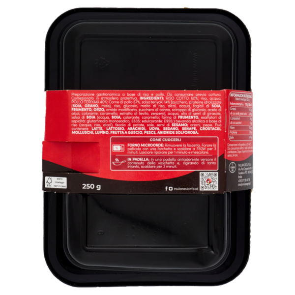 Mulan Pollo Teriyaki con riso 250 g