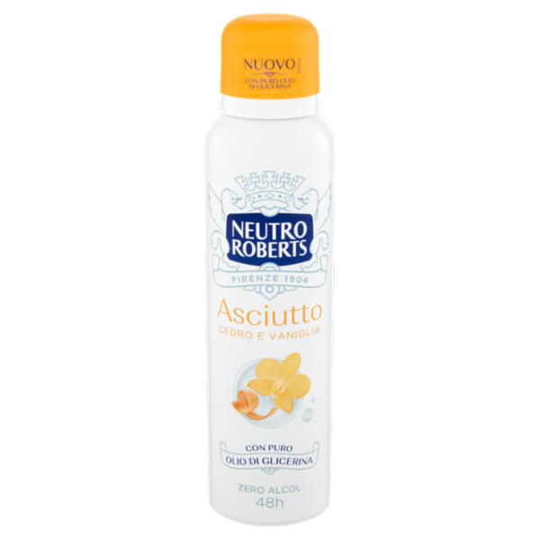 Neutro Roberts Asciutto Cedro e Vaniglia 150 ml