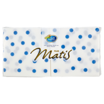 Matis Plus Tovaglioli 33x33 Cm Bianco Decorato 100 Pz