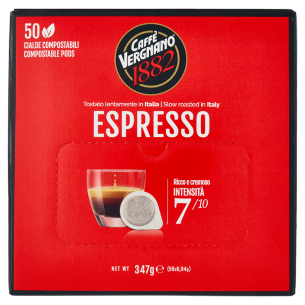 Caffè Vergnano 1882 Espresso Cialde Compostabili 50 x 6,94 g