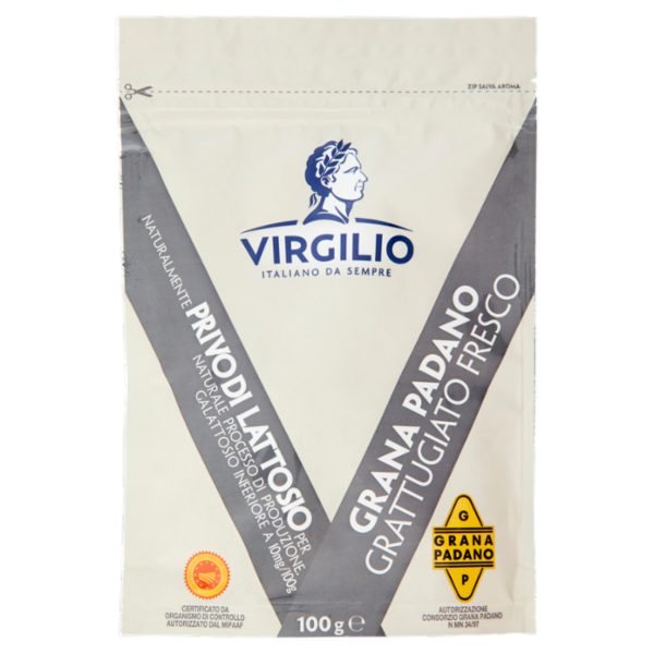 Virgilio Grana Padano Grattugiato Fresco 100 g