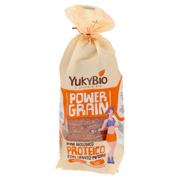 YukyBio Power Grain Pane Biologico Proteico con Lievito Madre 400 g