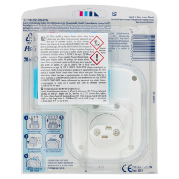 Ambi Pur Profumatore per Ambienti Diffusore Elettrico+Ricarica 3Volution, Risveglio Primaverile 20ml