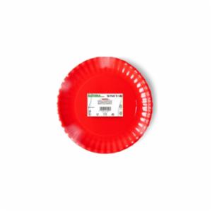 Piatto Cartone Rosso Cm.18 Pz10