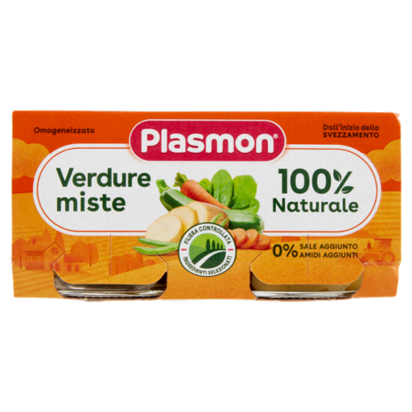 Plasmon Omogeneizzato Verdure miste 2 x 80 g