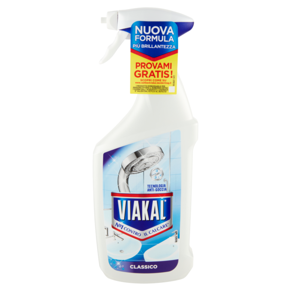 Viakal Detersivo Anticalcare Bagno e Cucina Classico Spray 670 ml